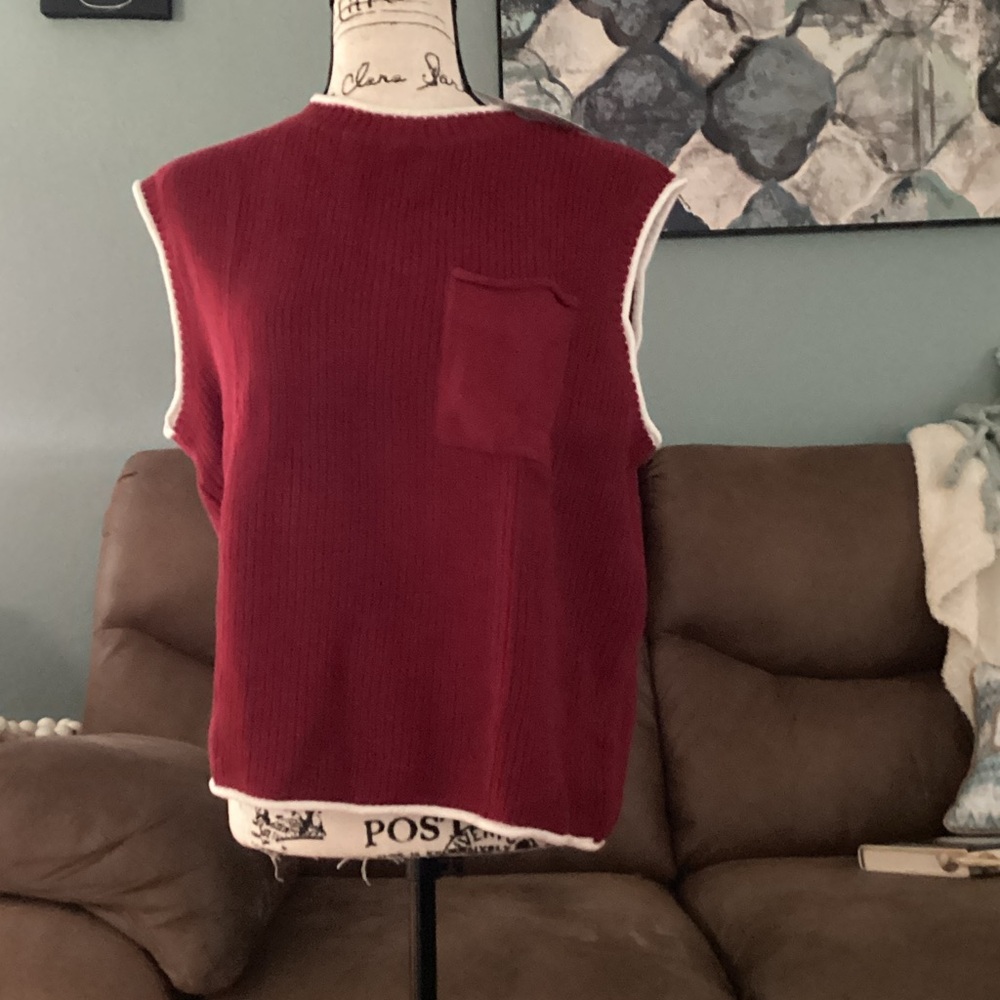 Kirundo Red Summer Sleeveless Vest